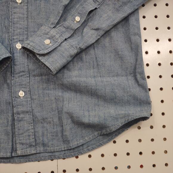 J Crew Crewcuts Denim Style Button Up, Size Kids 16 - Picture 5 of 9